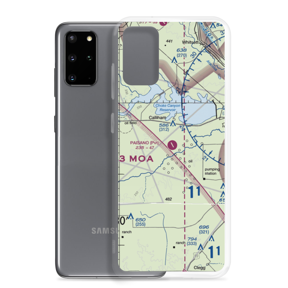 Paisano Ranch Airport (91TX) VFR Sectional Samsung Case Samsung Galaxy S20 Plus model shown