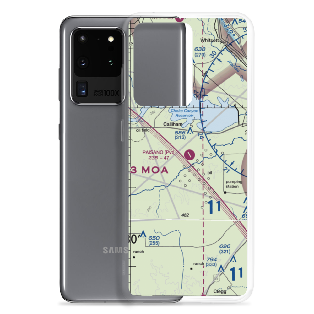 Paisano Ranch Airport (91TX) VFR Sectional Samsung Case Samsung Galaxy S20 Ultra model shown