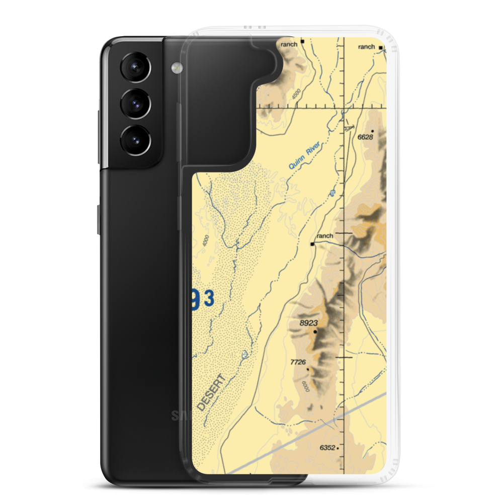 Paiute Meadows Airport (02NV) VFR Sectional Samsung Case Samsung Galaxy S21 Plus model shown