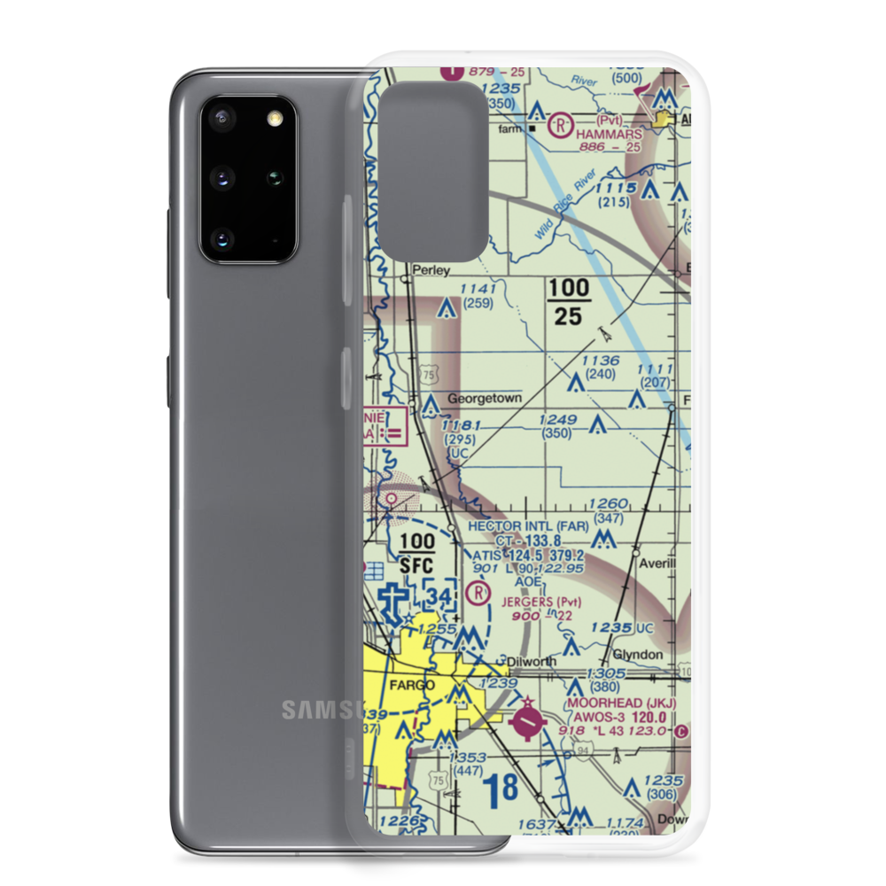 Pake Airport (MY98) VFR Sectional Samsung Case Samsung Galaxy S20 Plus model shown