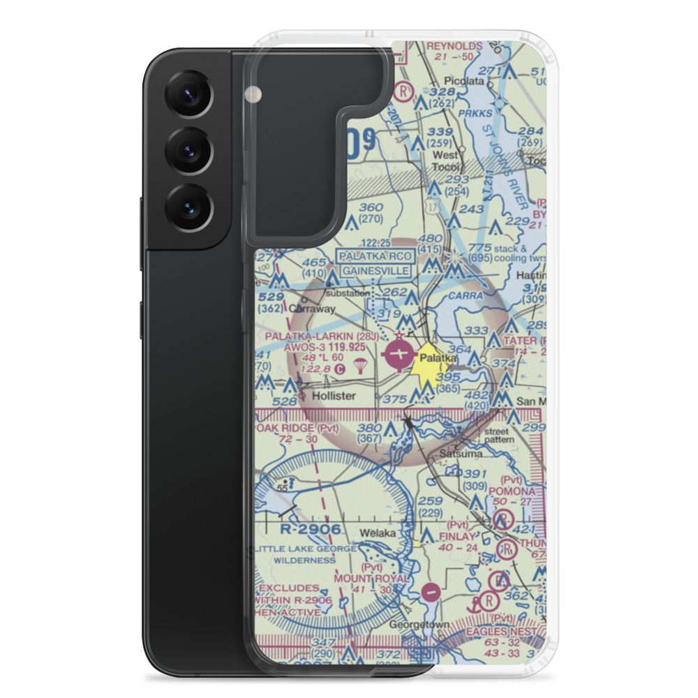 Palatka Municipal - Lt. Kay Larkin Field (28J) VFR Sectional Samsung Case Samsung Galaxy S22 Plus model shown