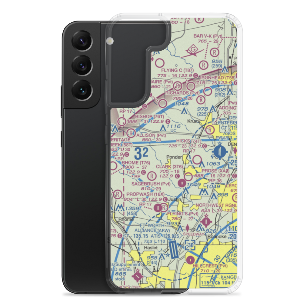 Palmer Field (TE70) VFR Sectional Samsung Case Samsung Galaxy S22 Plus model shown