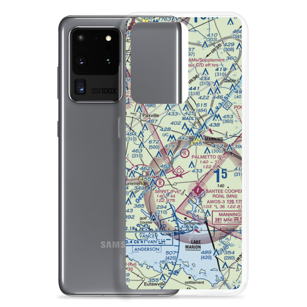 Palmetto Air Plantation Airport (SC41) VFR Sectional Samsung Case Samsung Galaxy S20 Ultra model shown