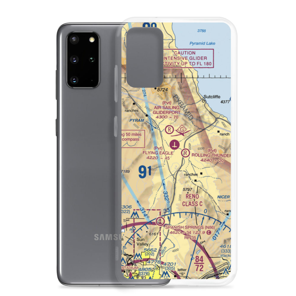 Palomino Airport (NV47) VFR Sectional Samsung Case Samsung Galaxy S20 Plus model shown