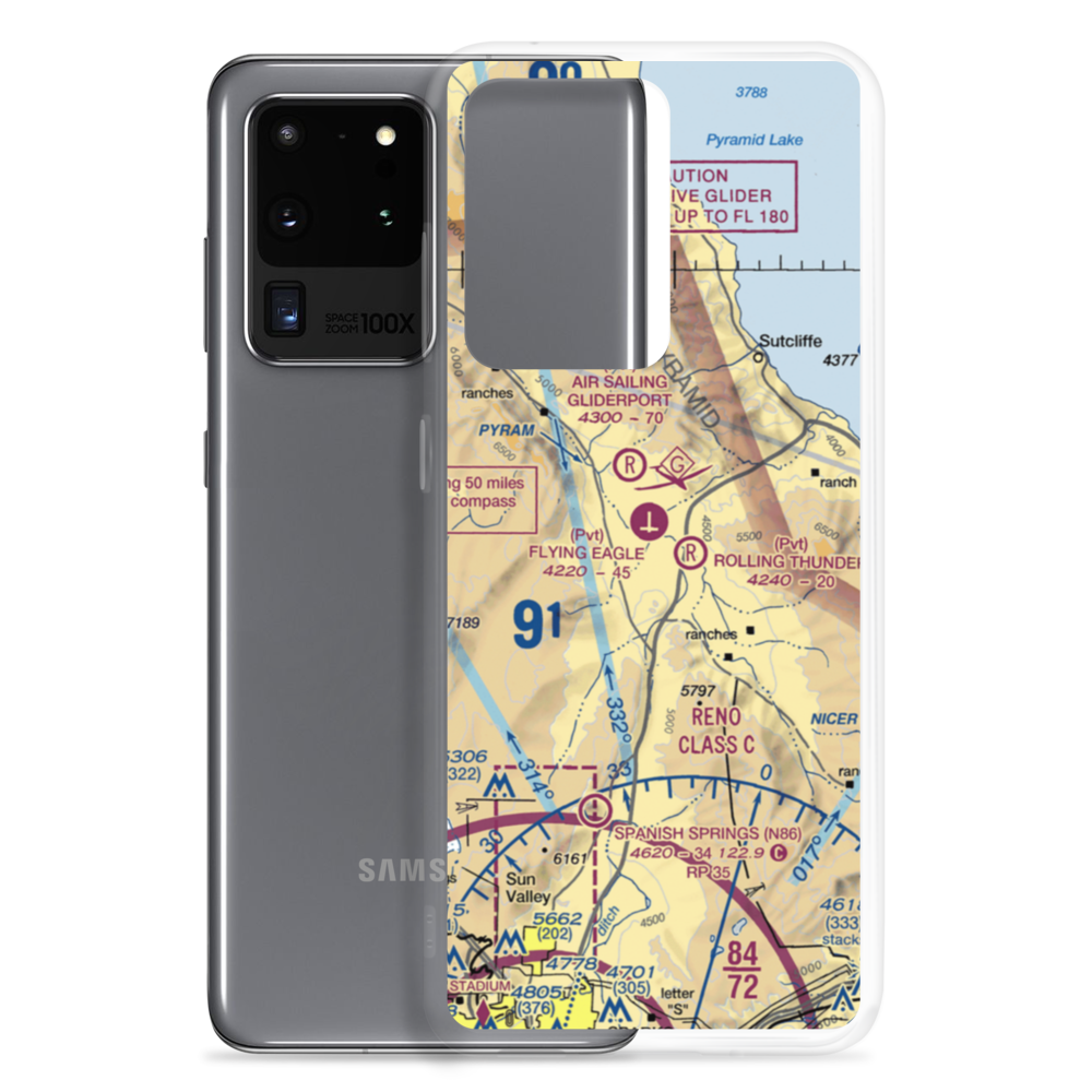 Palomino Airport (NV47) VFR Sectional Samsung Case Samsung Galaxy S20 Ultra model shown
