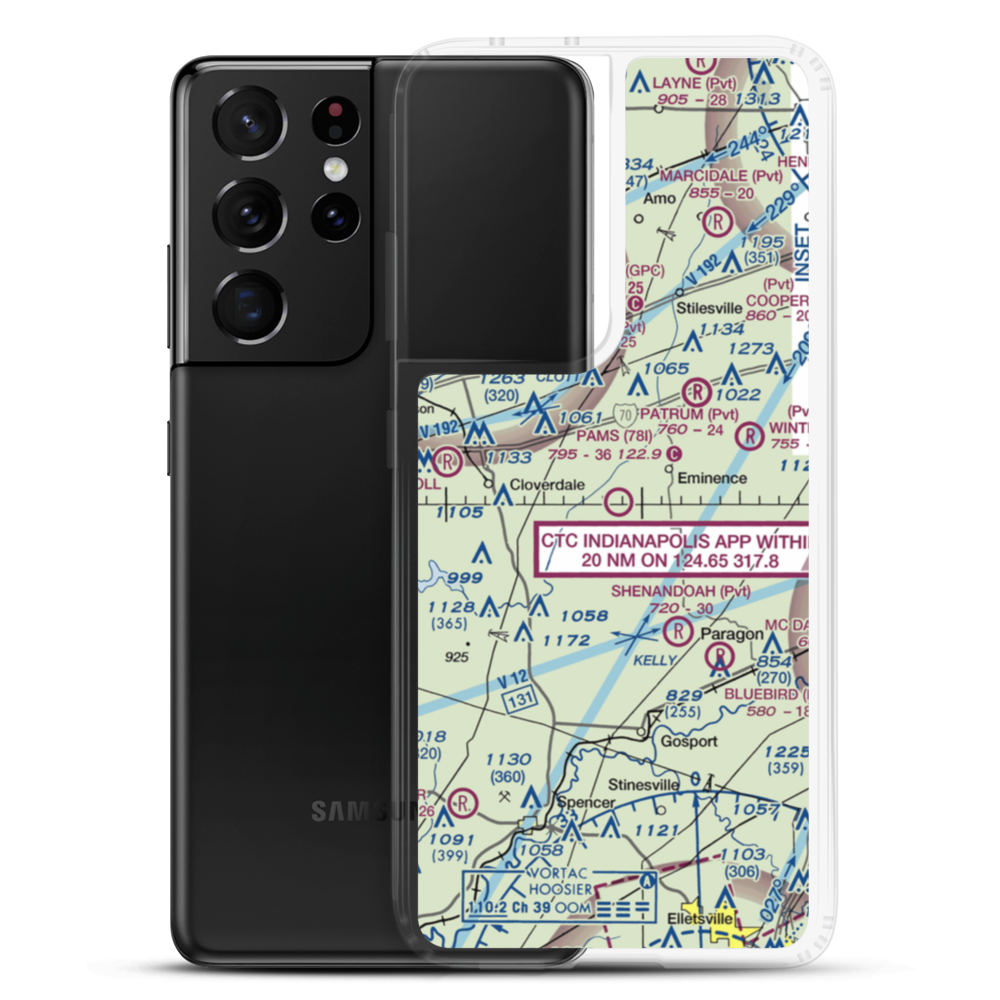 Pam's Place Airport (78I) VFR Sectional Samsung Case Samsung Galaxy S21 Ultra model shown