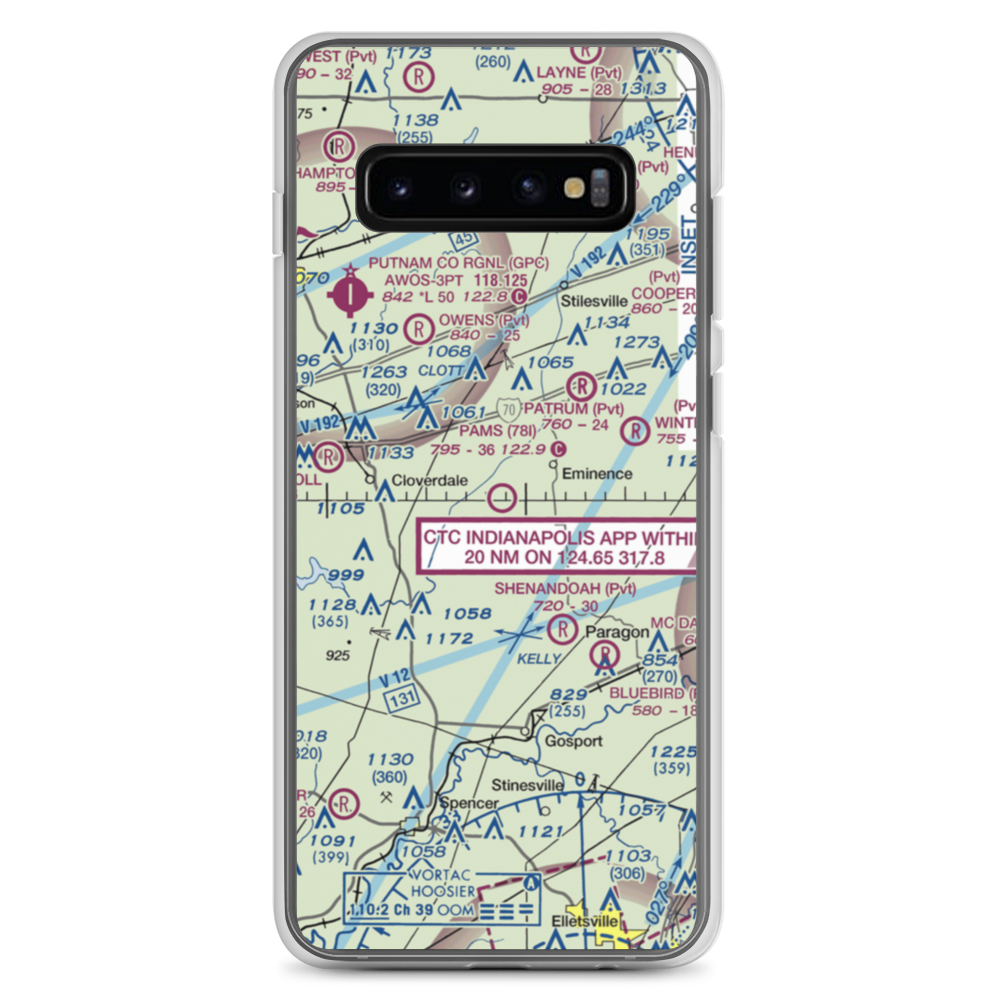 Pam's Place Airport (78I) VFR Sectional Samsung Case Samsung Galaxy S10+ model shown