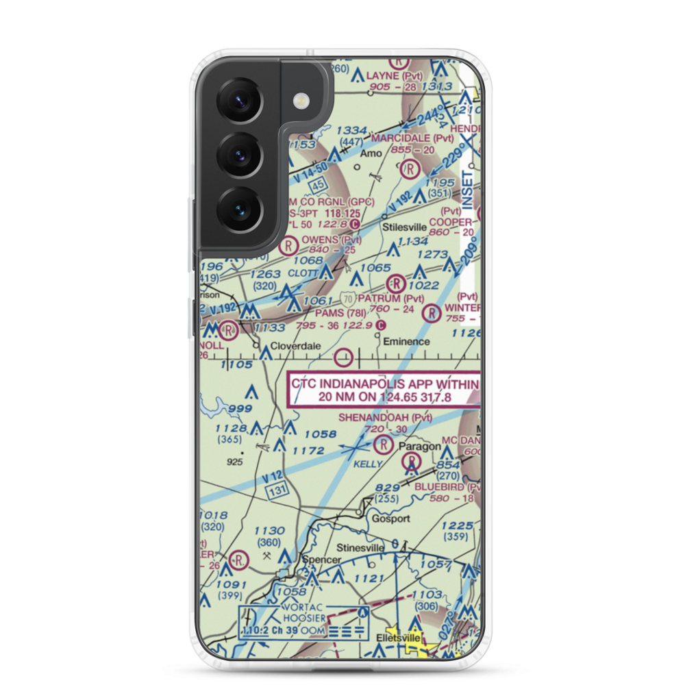 Pam's Place Airport (78I) VFR Sectional Samsung Case Samsung Galaxy S22 Plus model shown
