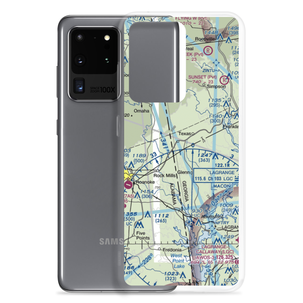 Panacea Airport (5GA7) VFR Sectional Samsung Case Samsung Galaxy S20 Ultra model shown