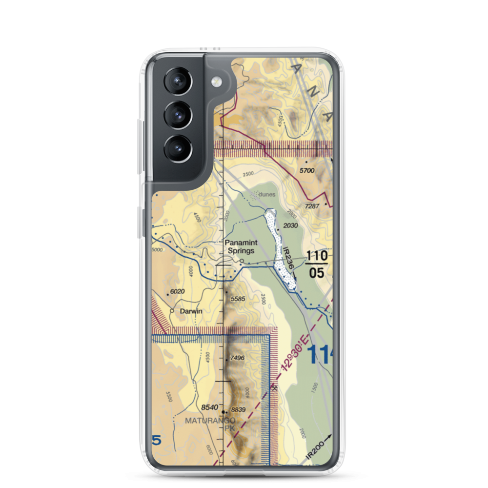 Panamint Springs Airstrip (US-0163) VFR Sectional Samsung Case Samsung Galaxy S21 model shown