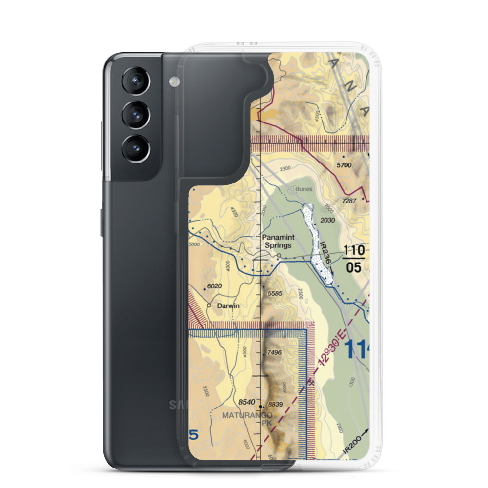 Panamint Springs Airstrip (US-0163) VFR Sectional Samsung Case Samsung Galaxy S21 model shown