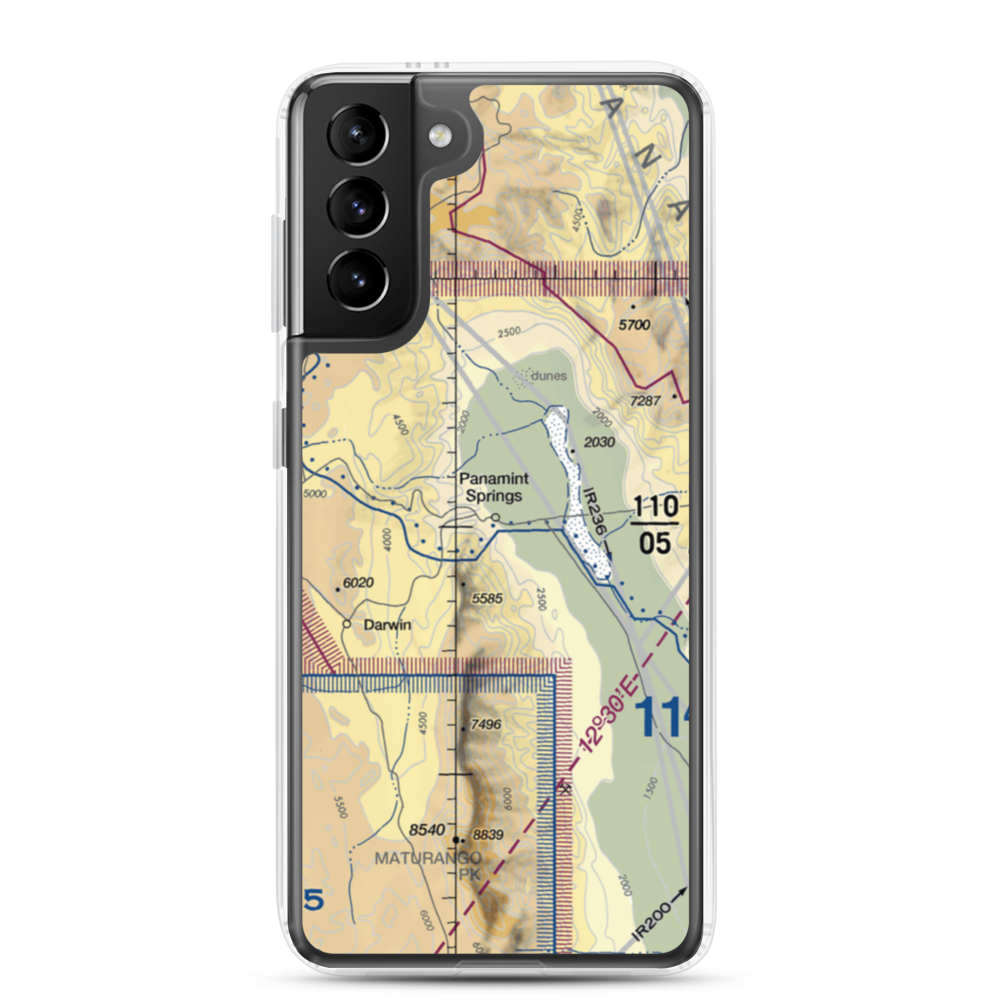 Panamint Springs Airstrip (US-0163) VFR Sectional Samsung Case Samsung Galaxy S21 Plus model shown
