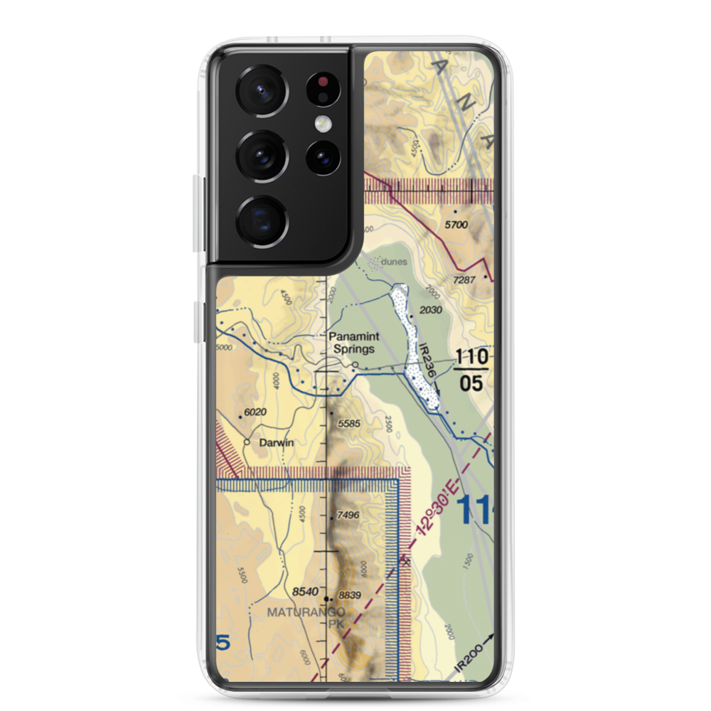Panamint Springs Airstrip (US-0163) VFR Sectional Samsung Case Samsung Galaxy S21 Ultra model shown