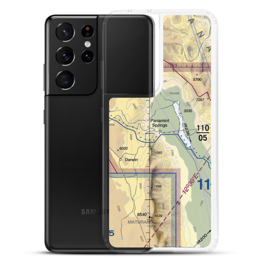 Panamint Springs Airstrip (US-0163) VFR Sectional Samsung Case Samsung Galaxy S21 Ultra model shown