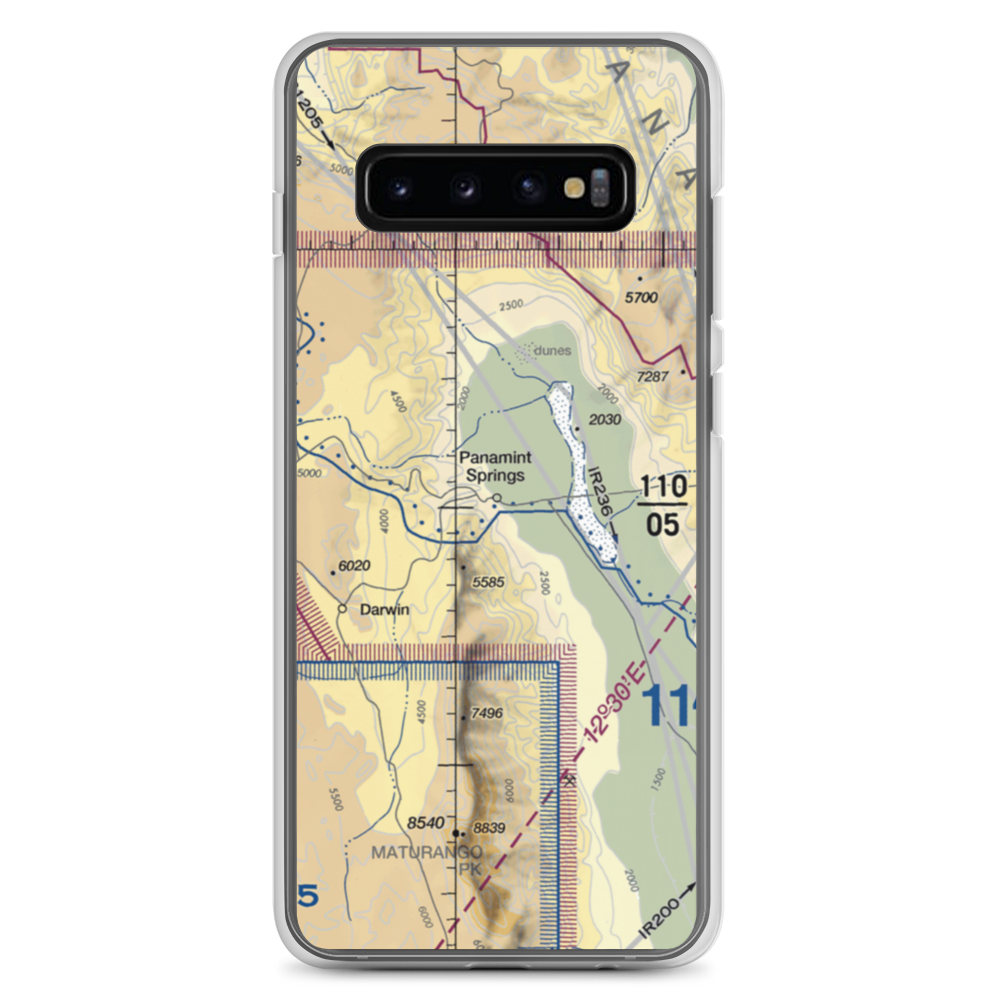 Panamint Springs Airstrip (US-0163) VFR Sectional Samsung Case Samsung Galaxy S10+ model shown