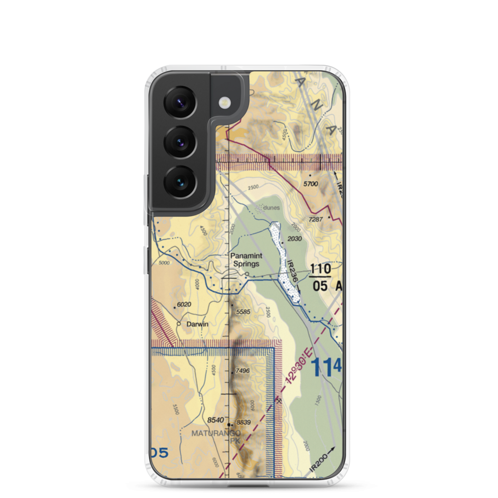 Panamint Springs Airstrip (US-0163) VFR Sectional Samsung Case Samsung Galaxy S22 model shown