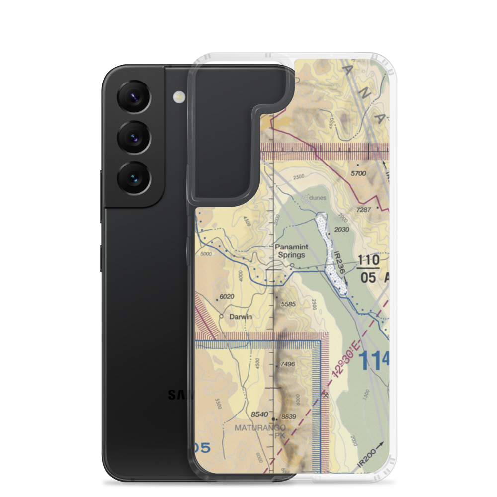 Panamint Springs Airstrip (US-0163) VFR Sectional Samsung Case Samsung Galaxy S22 model shown