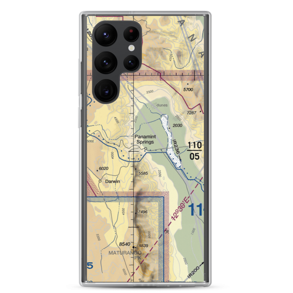Panamint Springs Airstrip (US-0163) VFR Sectional Samsung Case Samsung Galaxy S22 Ultra model shown