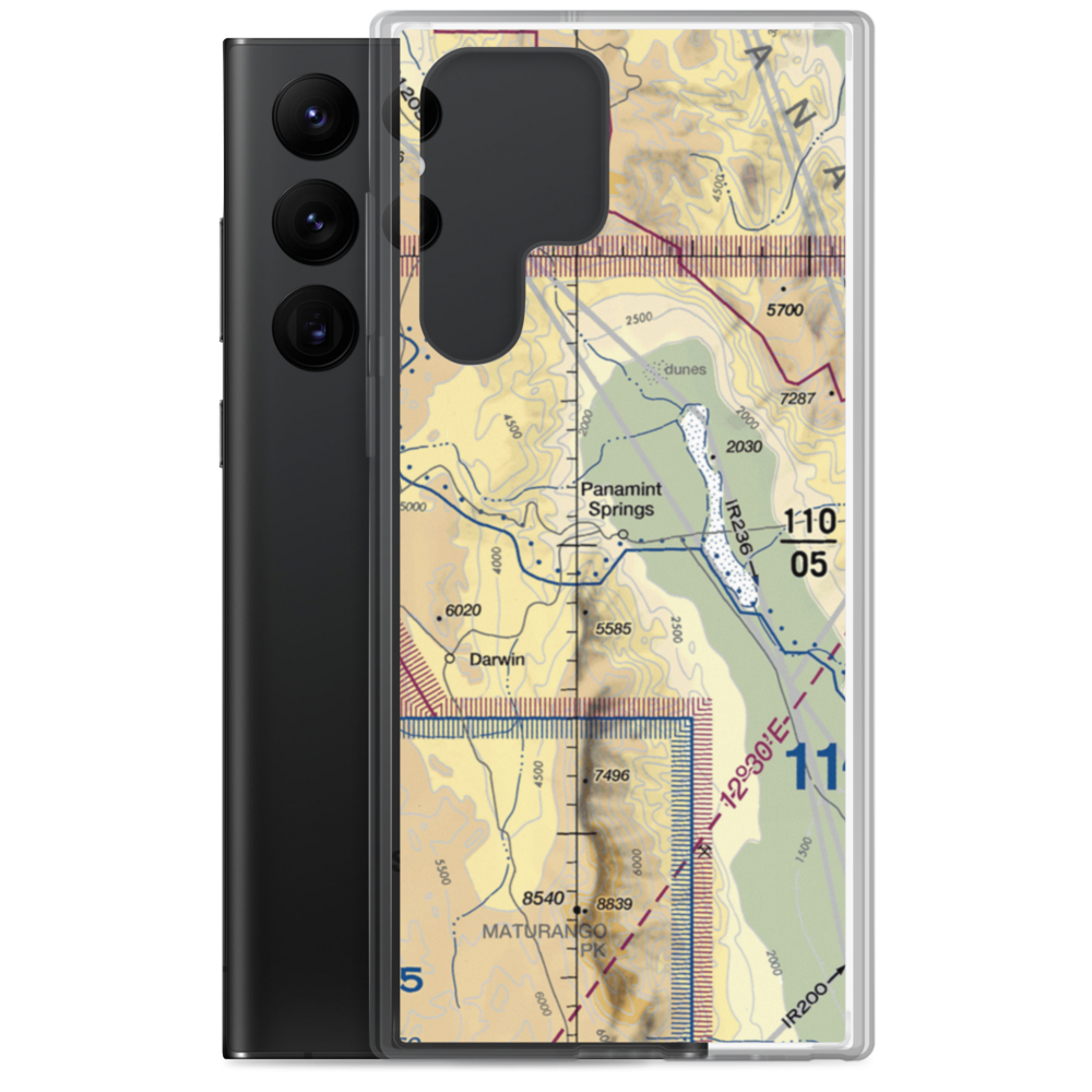 Panamint Springs Airstrip (US-0163) VFR Sectional Samsung Case Samsung Galaxy S22 Ultra model shown