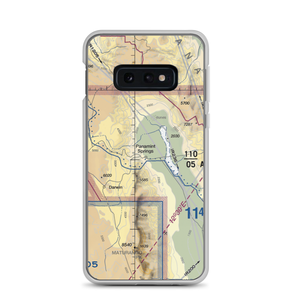 Panamint Springs Airstrip (US-0163) VFR Sectional Samsung Case Samsung Galaxy S10e model shown