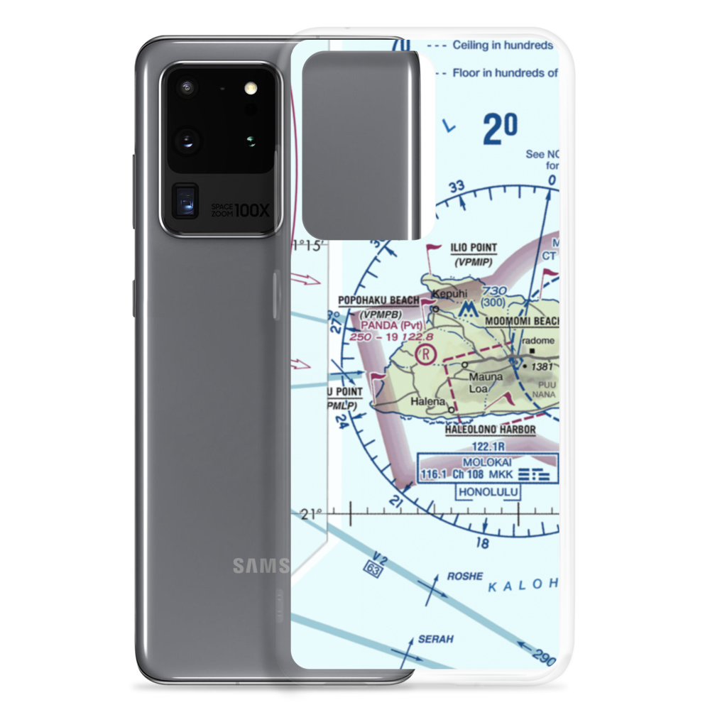 Panda Airport (HI49) VFR Sectional Samsung Case Samsung Galaxy S20 Ultra model shown