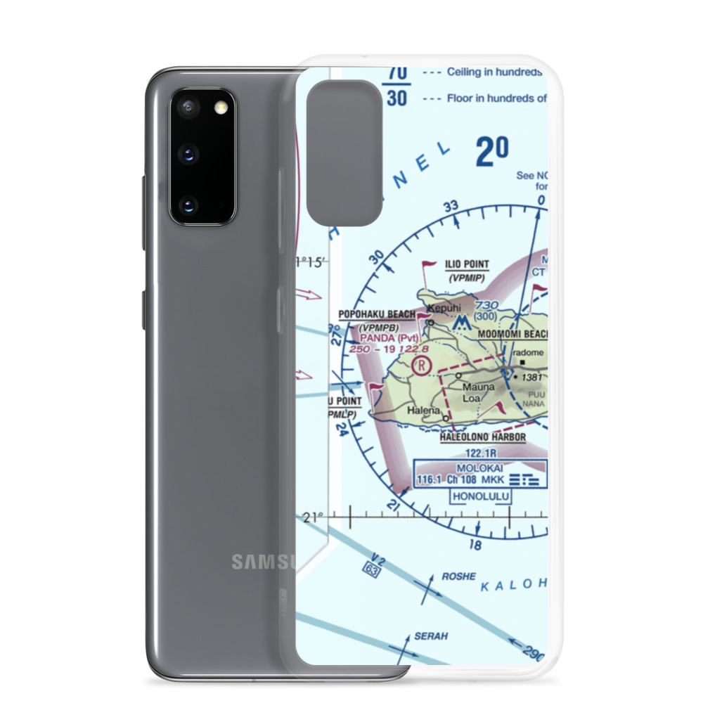 Panda Airport (HI49) VFR Sectional Samsung Case Samsung Galaxy S20 model shown