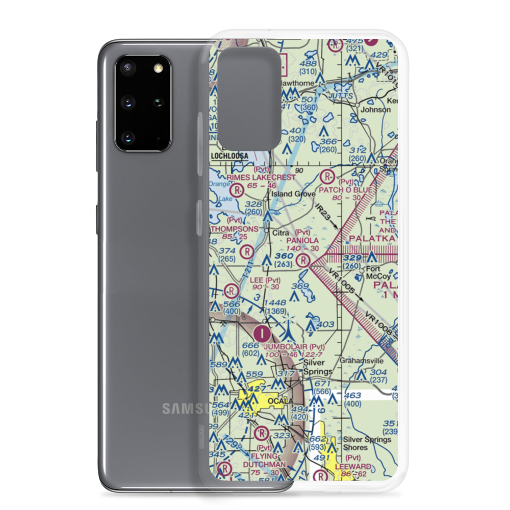 Paniola Air Ranch Airport (FD14) VFR Sectional Samsung Case Samsung Galaxy S20 Plus model shown