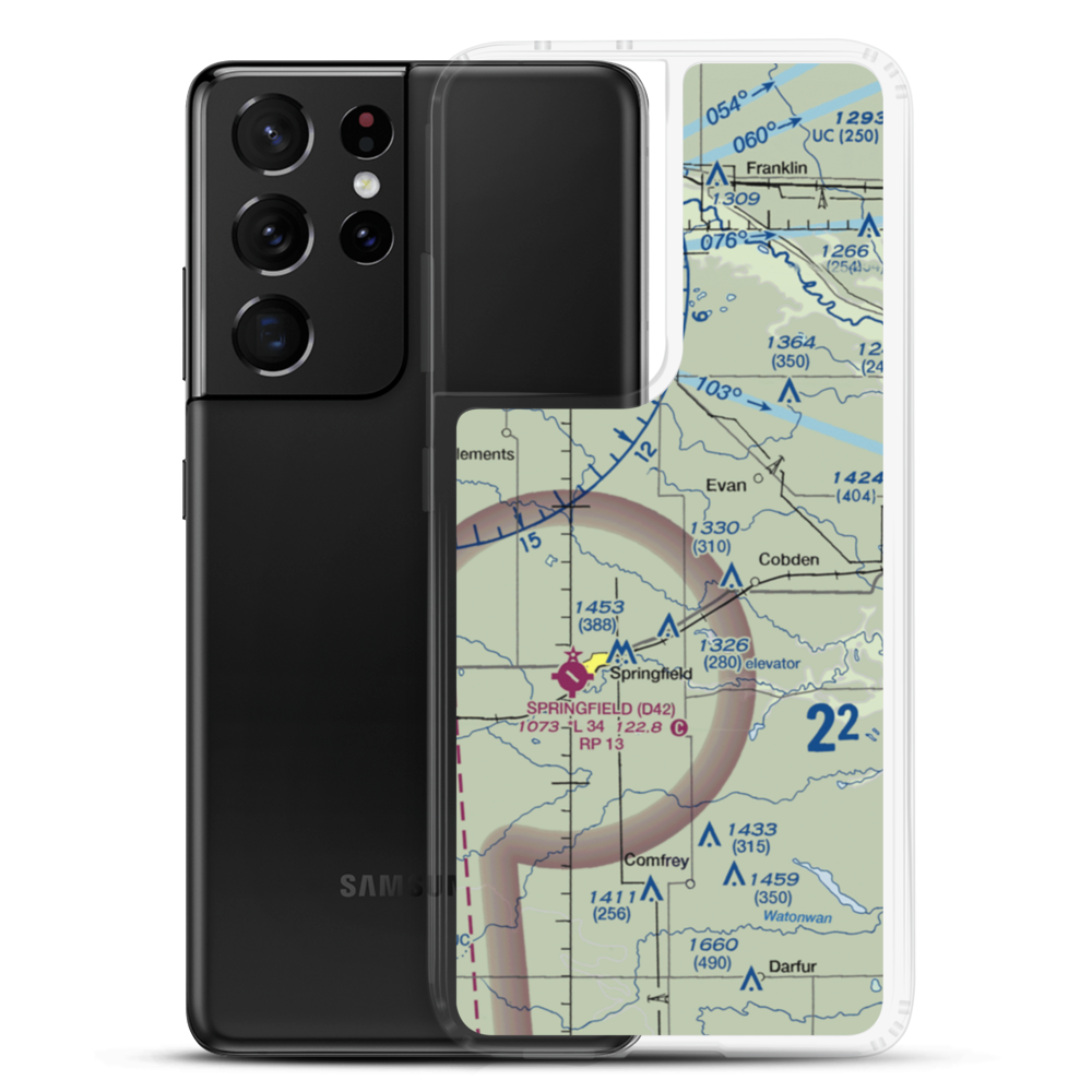 Pankratz Airport (0MN5) VFR Sectional Samsung Case Samsung Galaxy S21 Ultra model shown