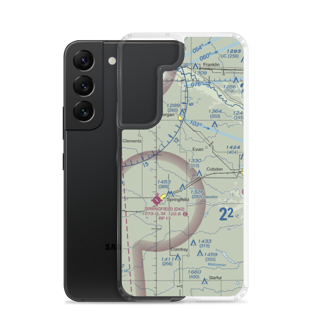 Pankratz Airport (0MN5) VFR Sectional Samsung Case Samsung Galaxy S22 model shown