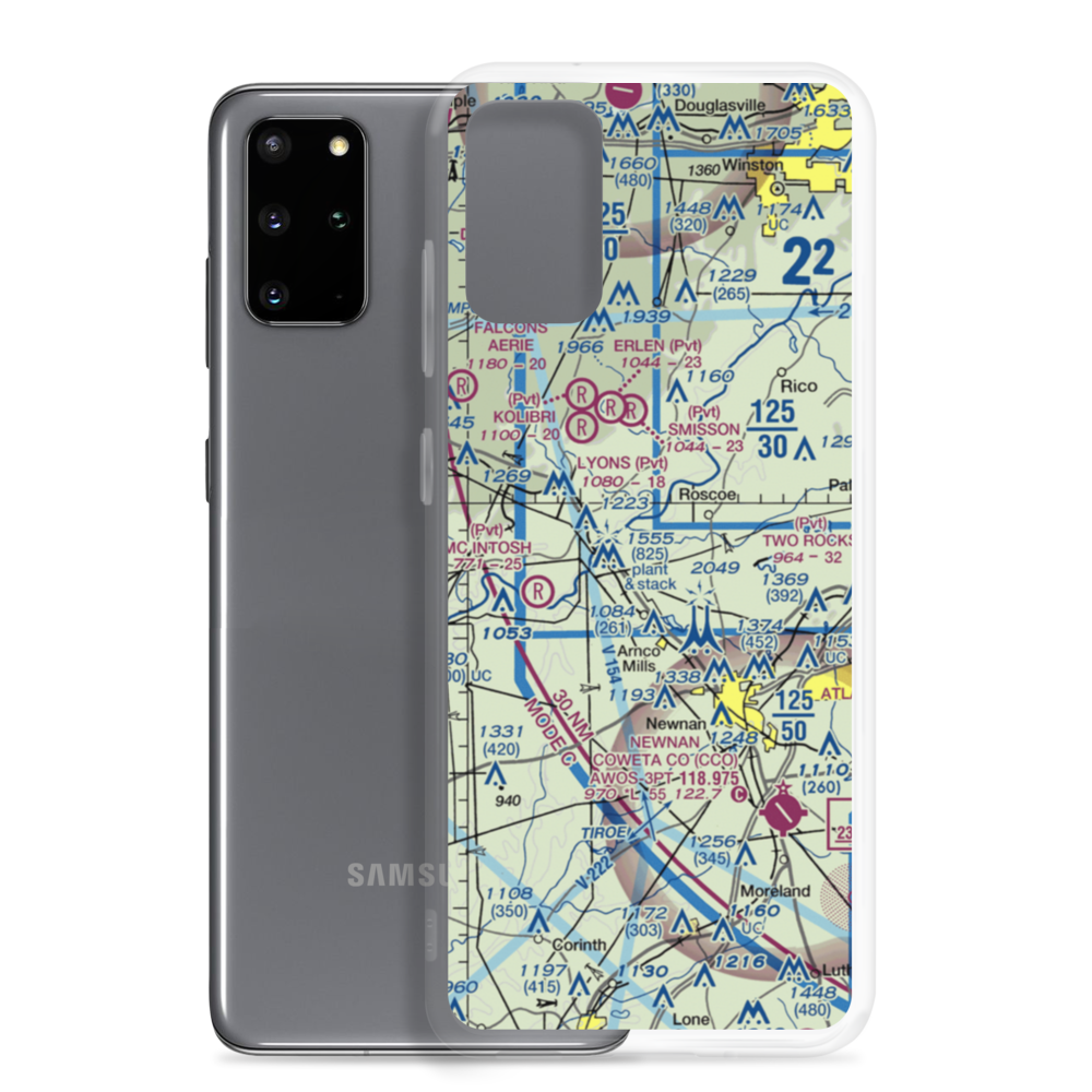 Panther Creek Airport (17GA) VFR Sectional Samsung Case Samsung Galaxy S20 Plus model shown