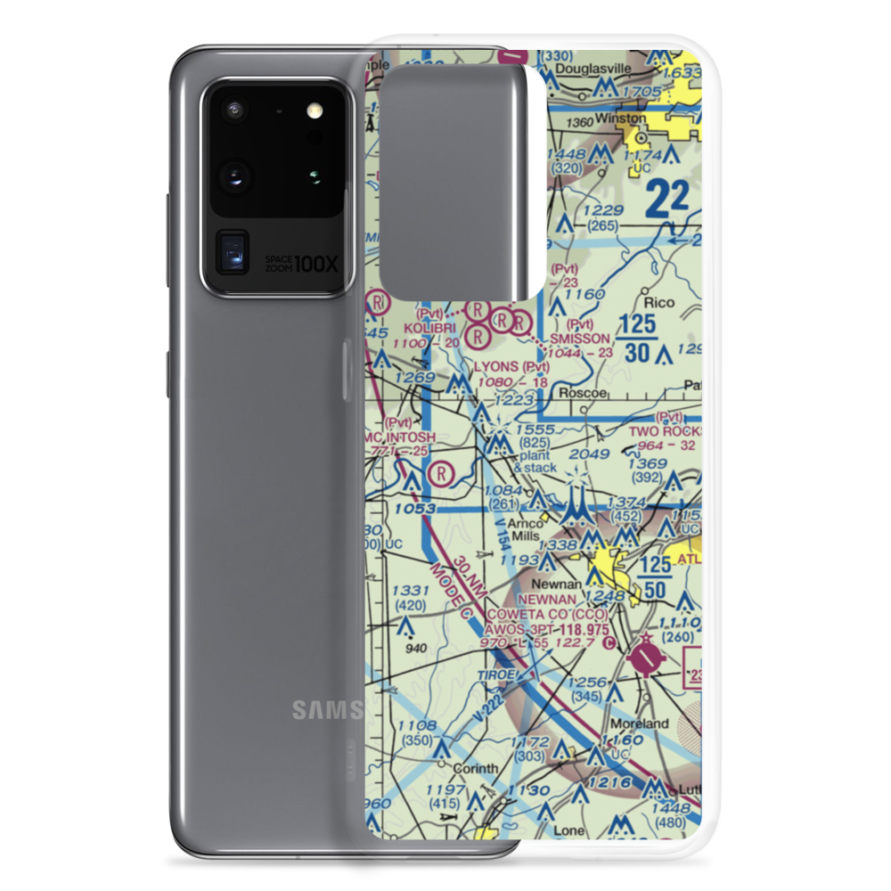 Panther Creek Airport (17GA) VFR Sectional Samsung Case Samsung Galaxy S20 Ultra model shown