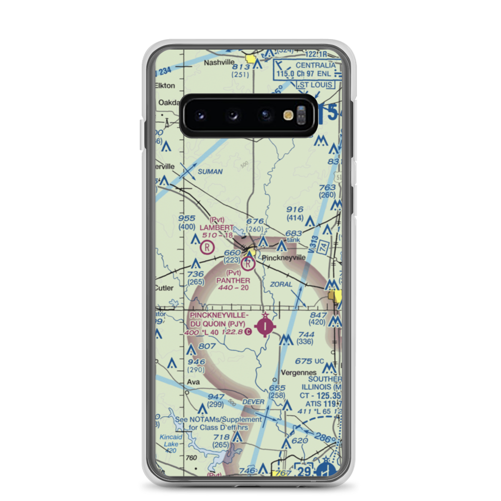 Panther Field (5IL2) VFR Sectional Samsung Case Samsung Galaxy S10 model shown