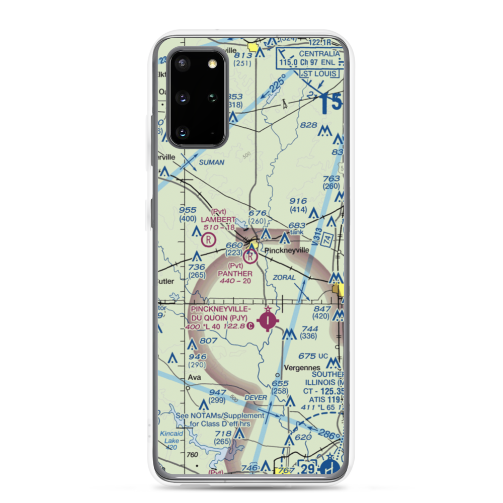 Panther Field (5IL2) VFR Sectional Samsung Case Samsung Galaxy S20 Plus model shown