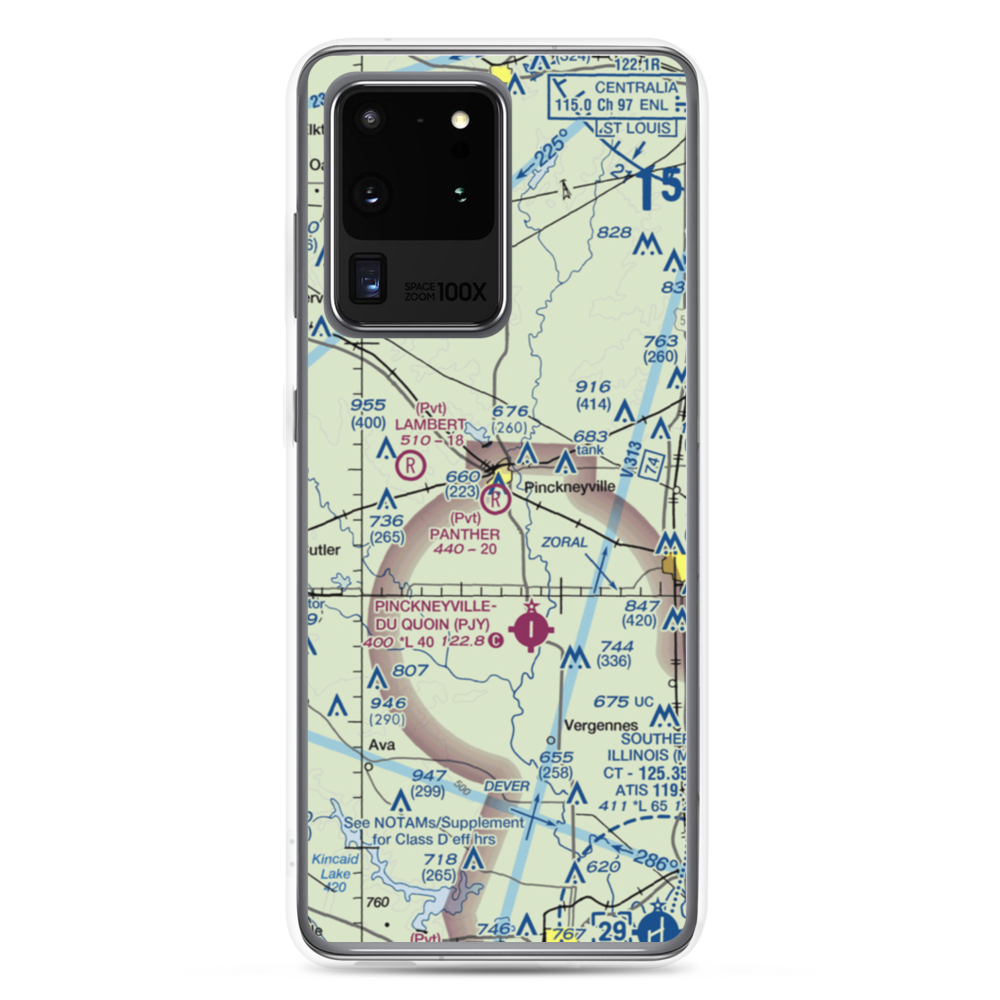Panther Field (5IL2) VFR Sectional Samsung Case Samsung Galaxy S20 Ultra model shown