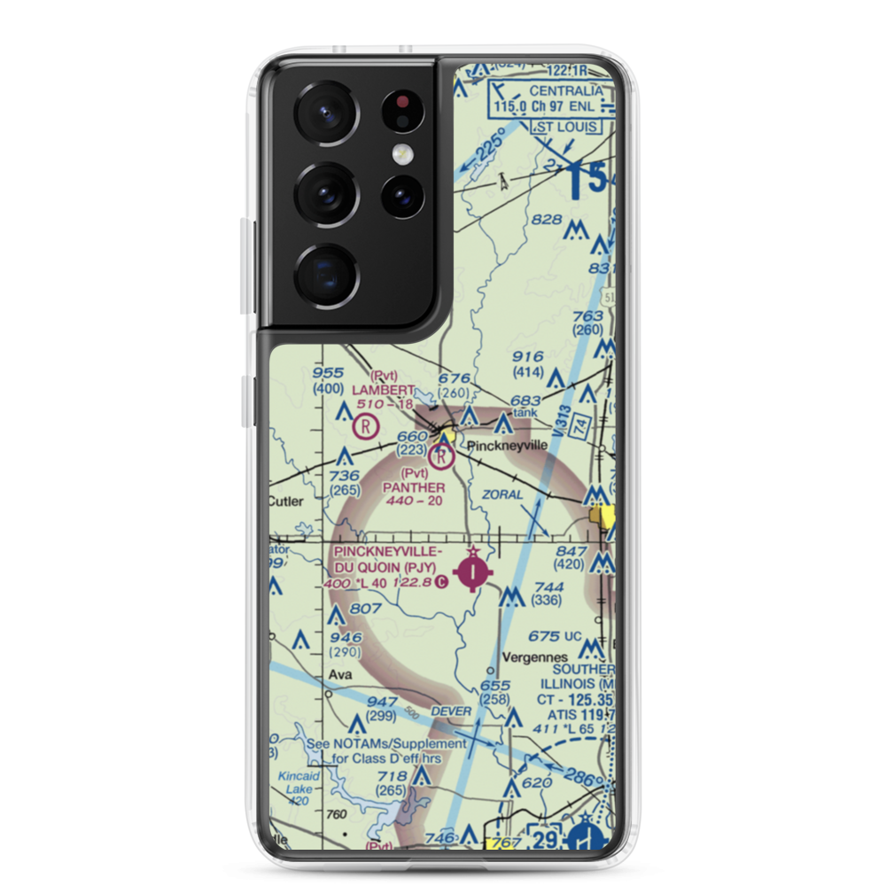 Panther Field (5IL2) VFR Sectional Samsung Case Samsung Galaxy S21 Ultra model shown
