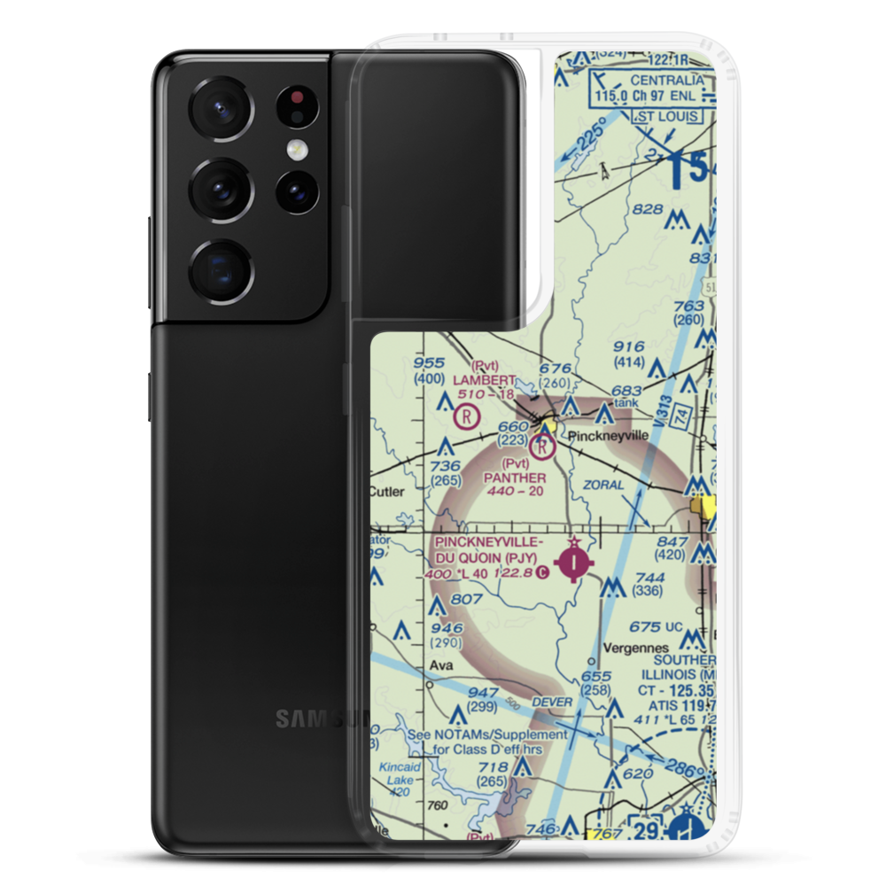 Panther Field (5IL2) VFR Sectional Samsung Case Samsung Galaxy S21 Ultra model shown
