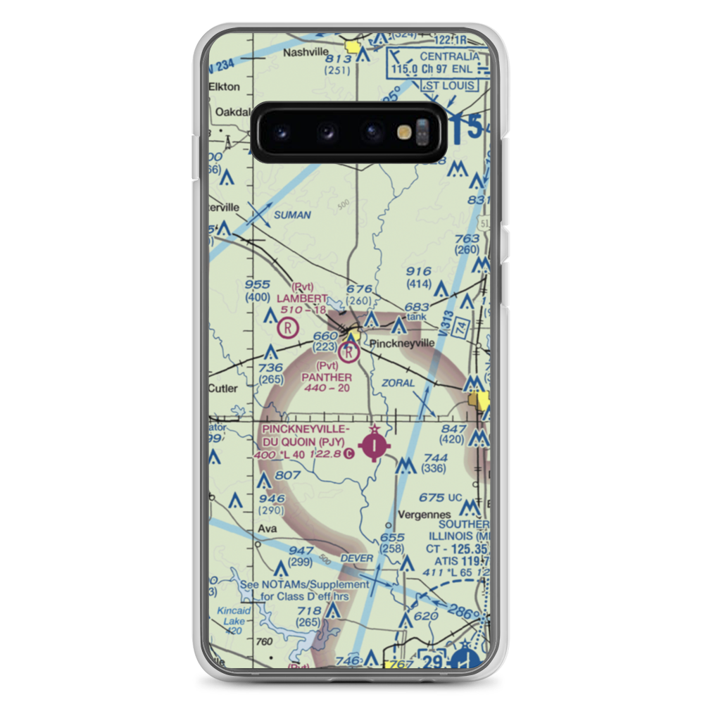 Panther Field (5IL2) VFR Sectional Samsung Case Samsung Galaxy S10+ model shown
