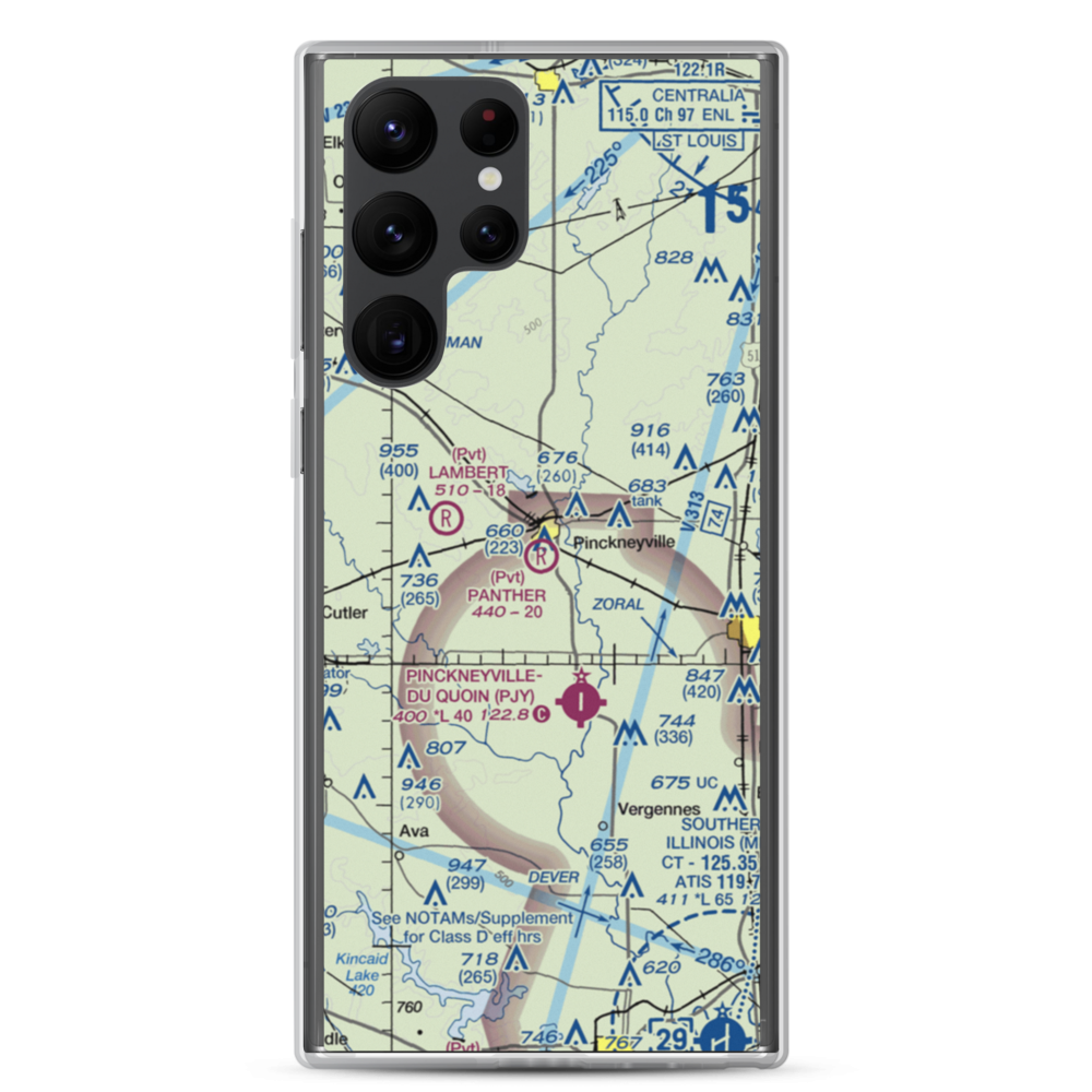 Panther Field (5IL2) VFR Sectional Samsung Case Samsung Galaxy S22 Ultra model shown
