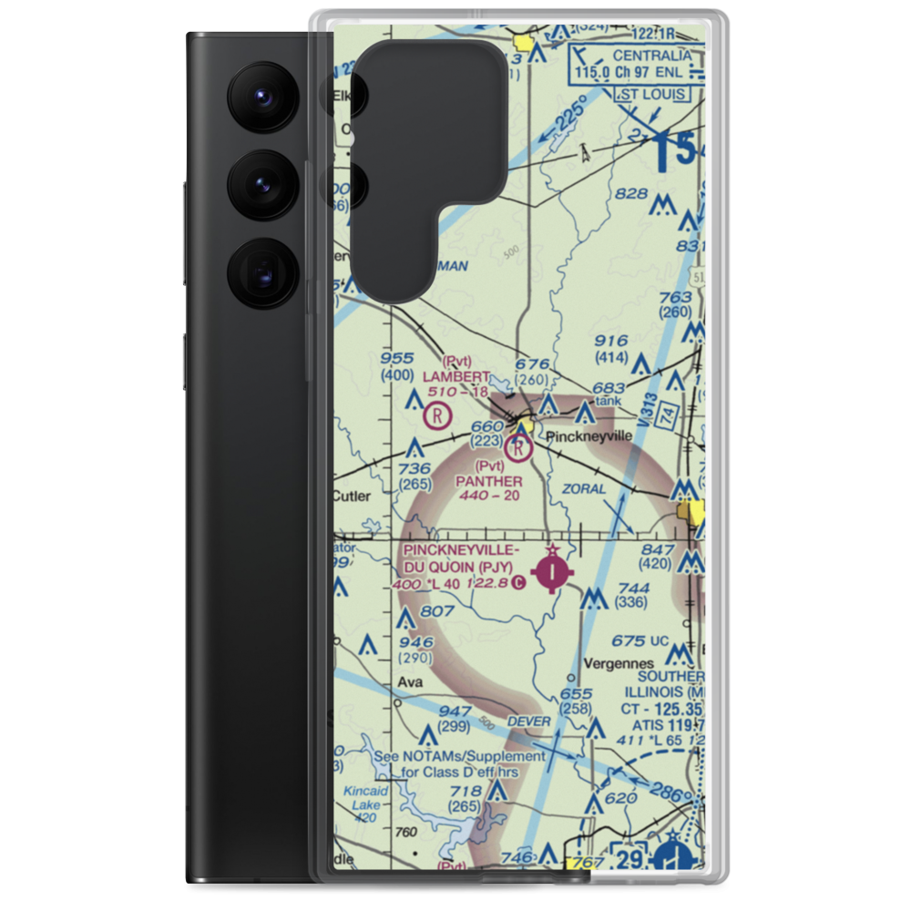 Panther Field (5IL2) VFR Sectional Samsung Case Samsung Galaxy S22 Ultra model shown