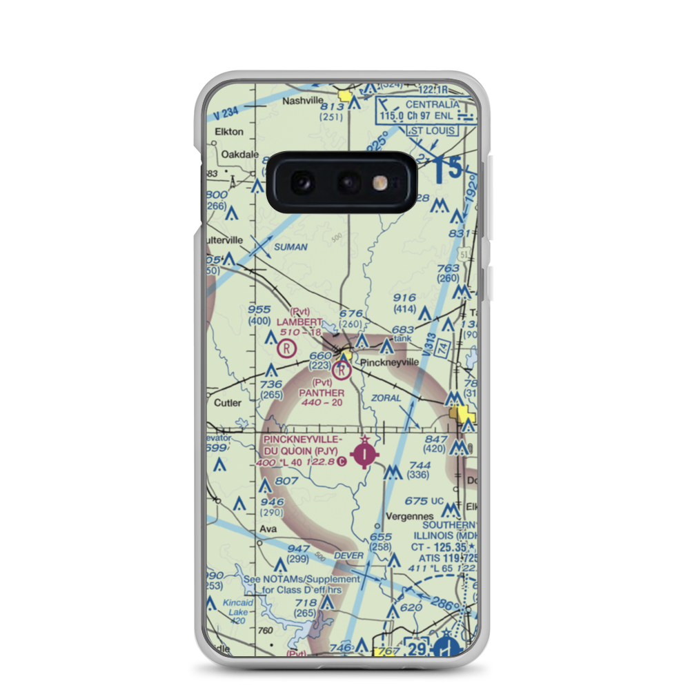 Panther Field (5IL2) VFR Sectional Samsung Case Samsung Galaxy S10e model shown