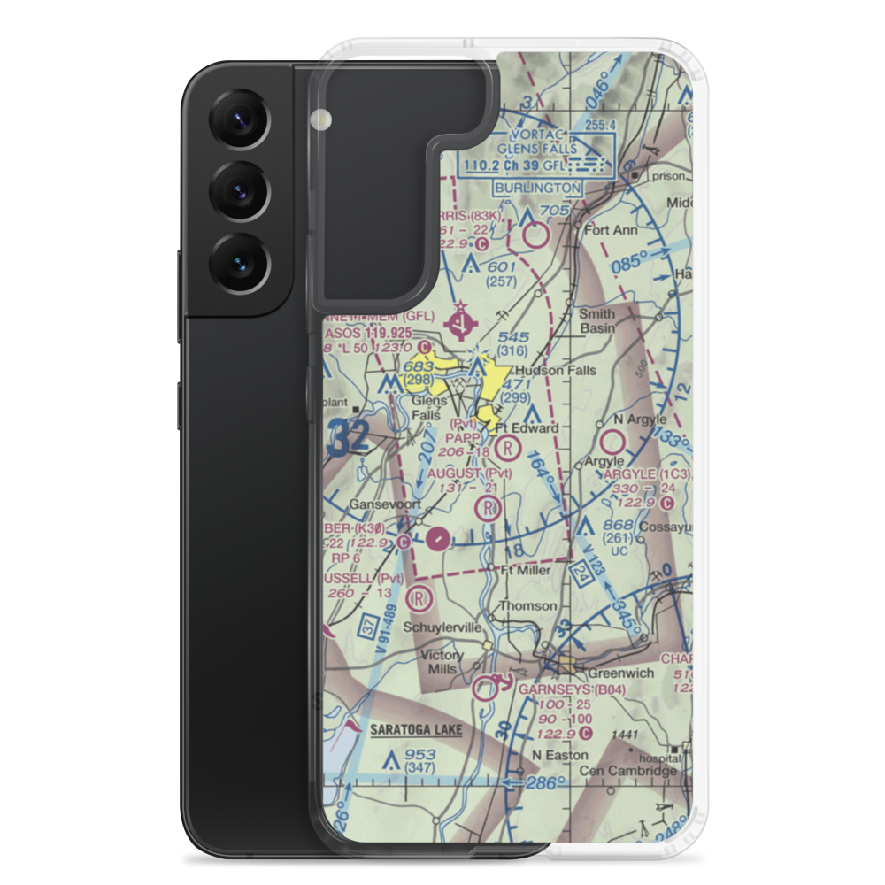 Papp Airpark (16NY) VFR Sectional Samsung Case Samsung Galaxy S22 Plus model shown