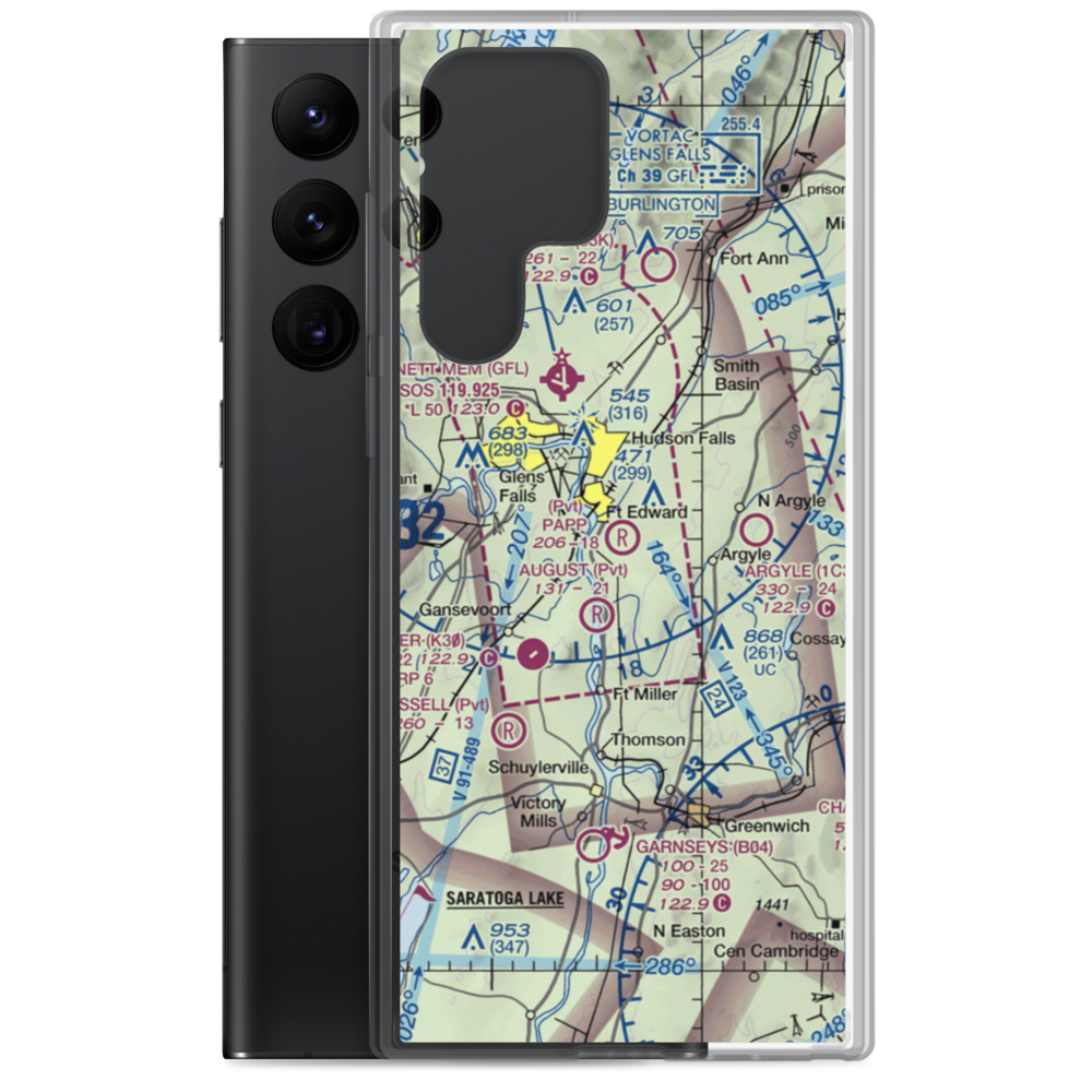 Papp Airpark (16NY) VFR Sectional Samsung Case Samsung Galaxy S22 Ultra model shown