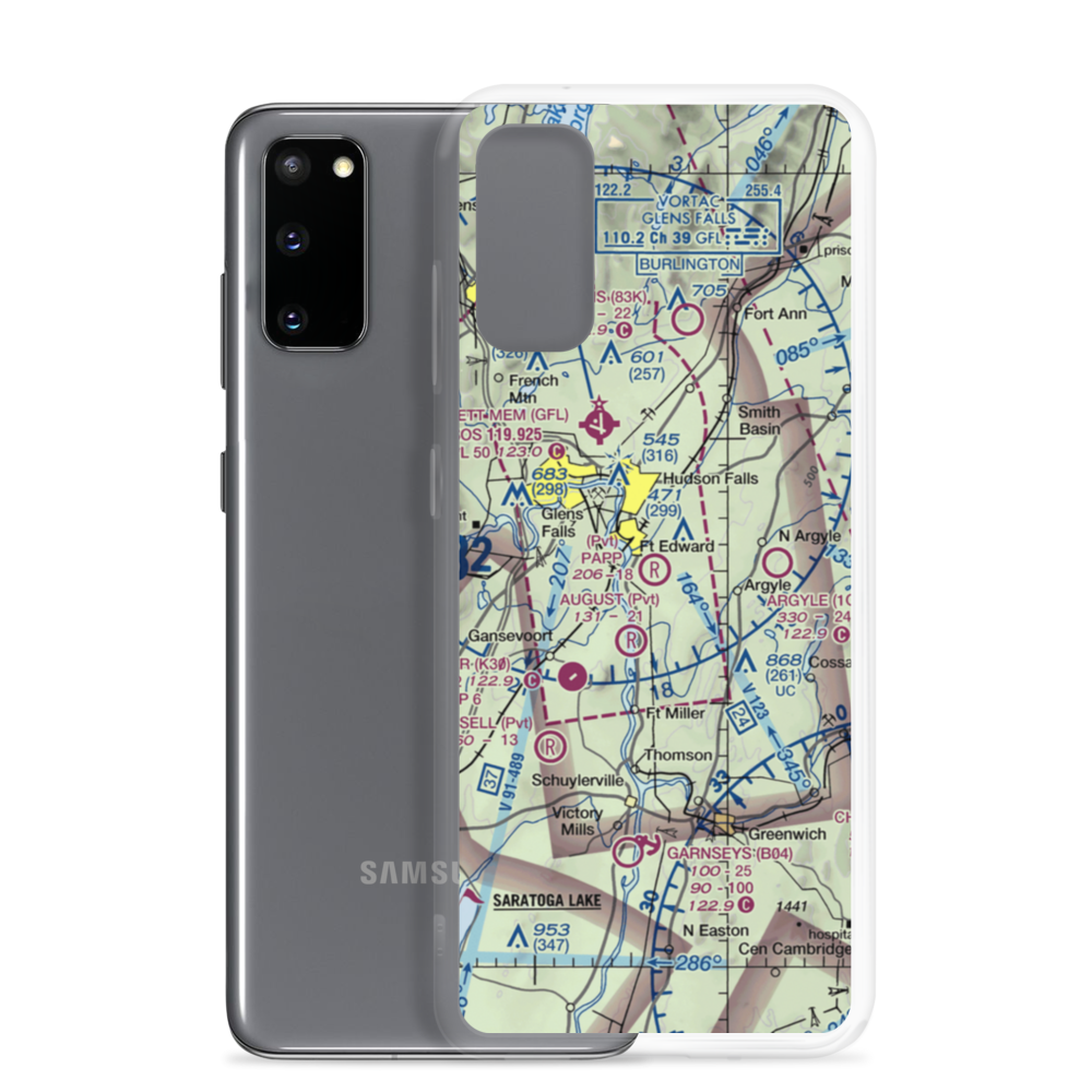 Papp Airpark (16NY) VFR Sectional Samsung Case Samsung Galaxy S20 model shown