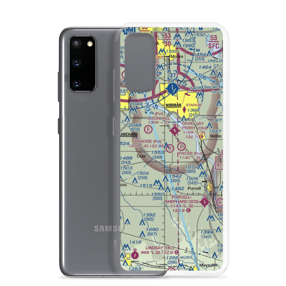 Paradise Air Haven Airport (39OK) VFR Sectional Samsung Case Samsung Galaxy S20 model shown