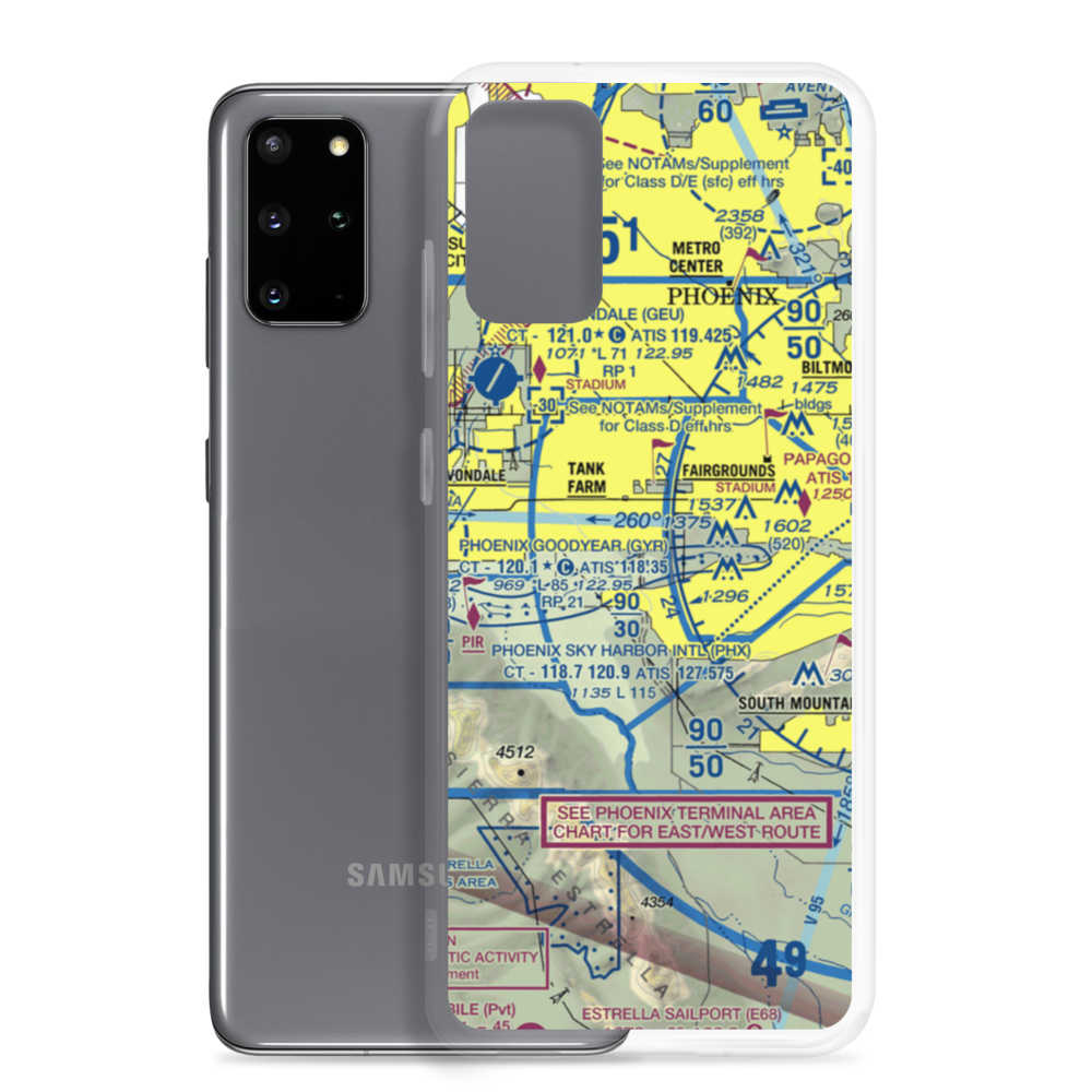 Paradise Air Park (1AZ2) VFR Sectional Samsung Case Samsung Galaxy S20 Plus model shown