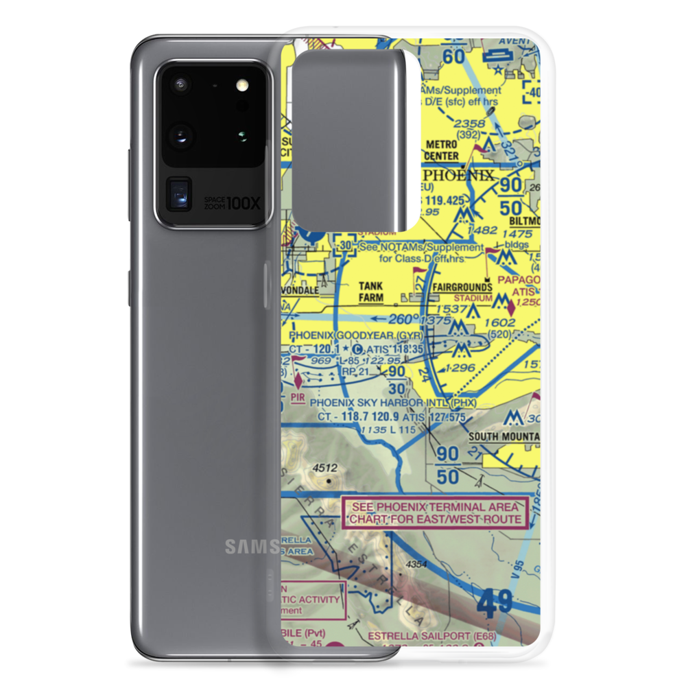Paradise Air Park (1AZ2) VFR Sectional Samsung Case Samsung Galaxy S20 Ultra model shown