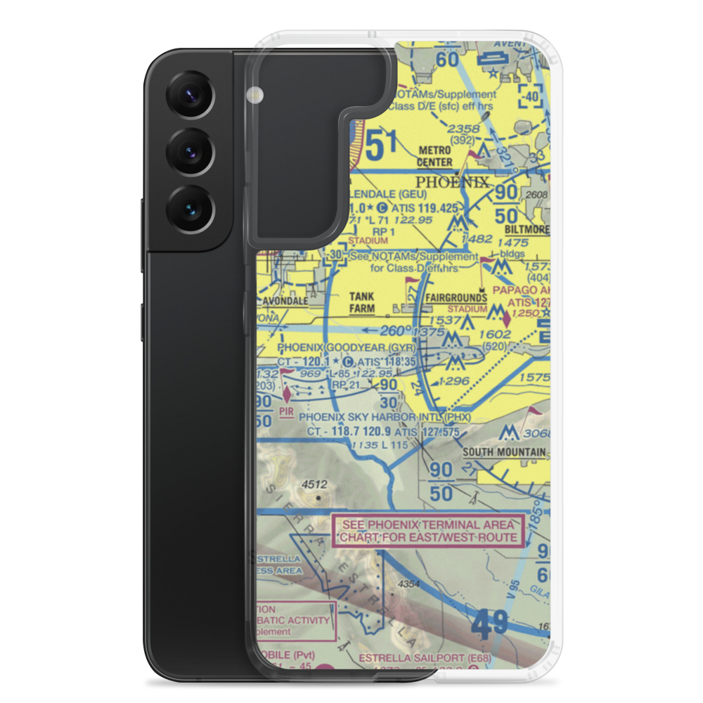 Paradise Air Park (1AZ2) VFR Sectional Samsung Case Samsung Galaxy S22 Plus model shown