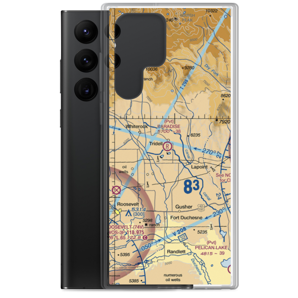 Paradise Air Park (UT67) VFR Sectional Samsung Case Samsung Galaxy S22 Ultra model shown