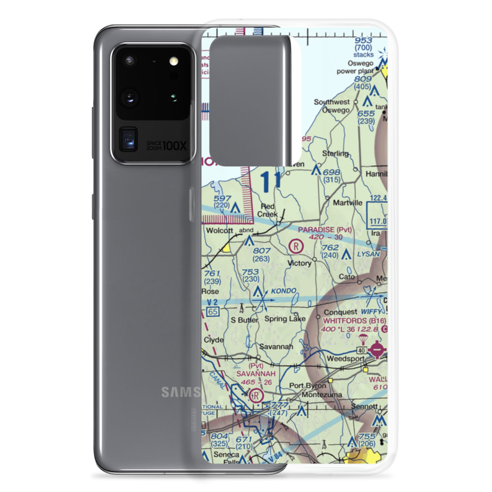 Paradise Airport (NY42) VFR Sectional Samsung Case Samsung Galaxy S20 Ultra model shown
