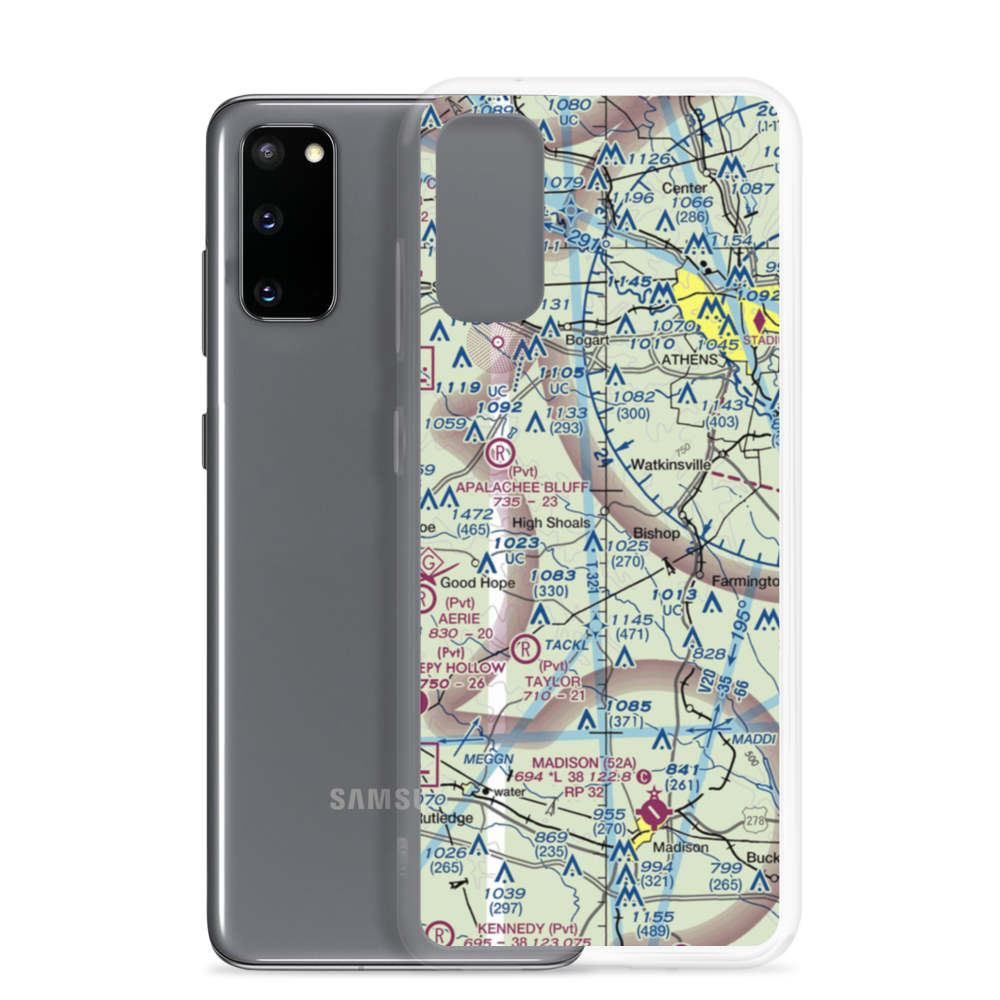 Paradise Falls Airport (0GA4) VFR Sectional Samsung Case Samsung Galaxy S20 model shown